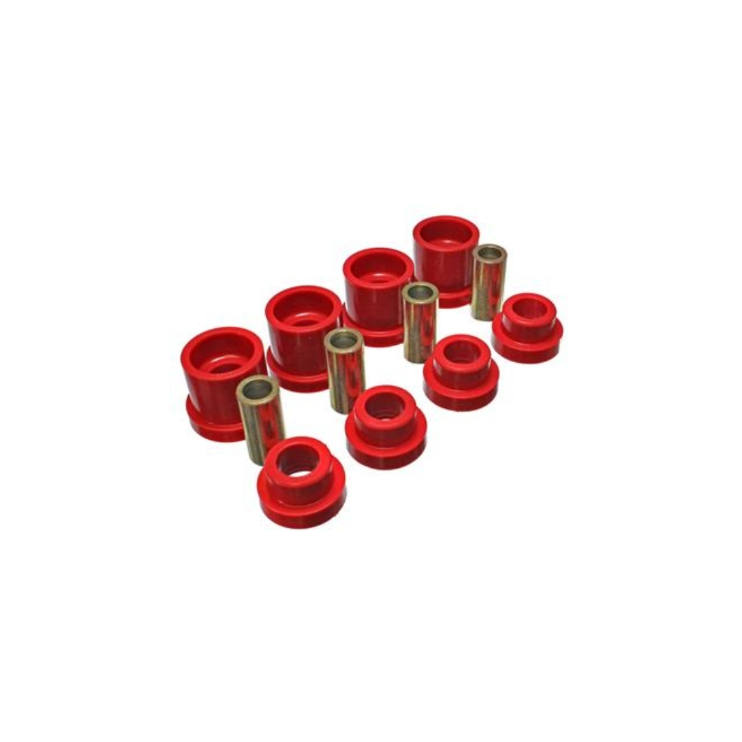 95-98 Nissan 240SX (S14) Black Rear Subframe Insert Set - Red