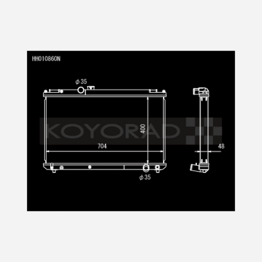 96-00 | Toyota Chaser JZX100 2.5L Inline 6 Turbo w/ Manual Trans | Radiator