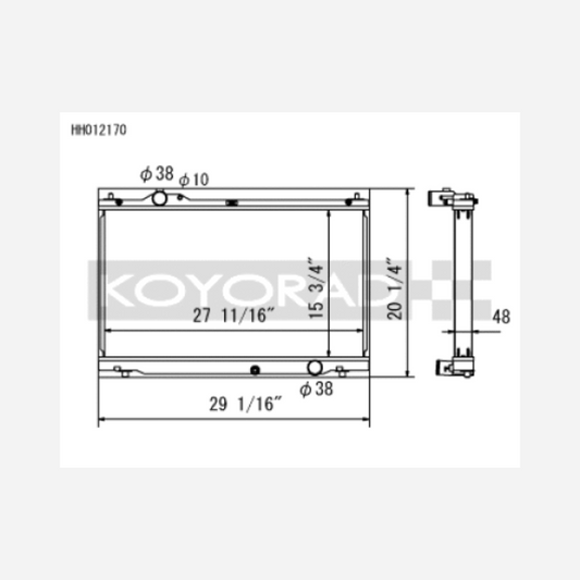 08-11 / Lexus IS-F / 5.0L (AT) Radiator