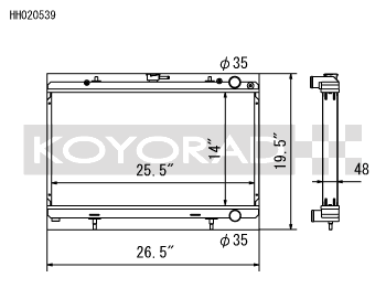 89-94 Nissan 240SX S13 2.4L KA24E/DE (MT) Radiator