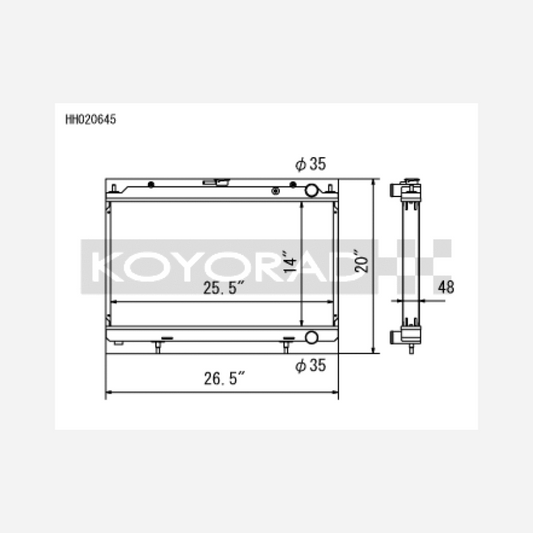 95-98 | Nissan 240SX S14 2.4L KA24DE (MT) Radiator