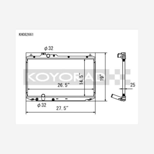 12-15 / Honda Civic SI 2.4L / (MT) Radiator
