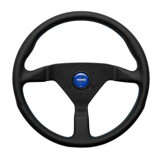 Montecarlo / 350 mm / Black Leather & Blue Stitch