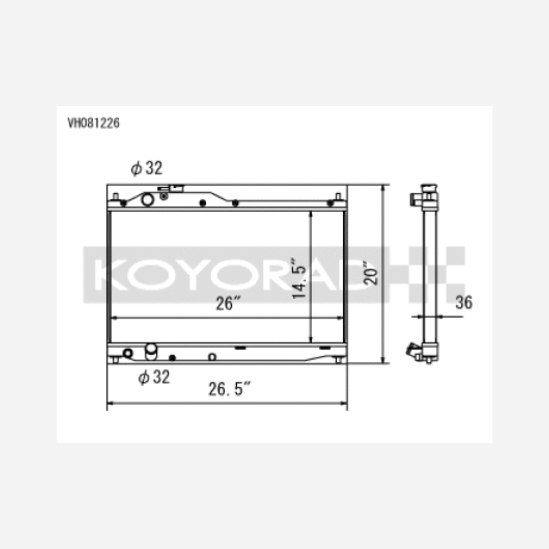 00-09 | Honda S2000 2.0/2.2L (MT) Radiator