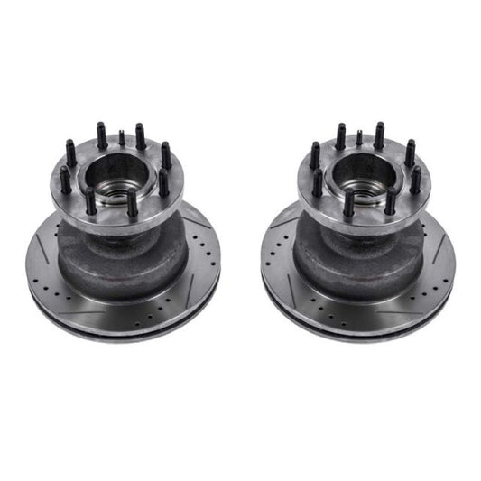 Power Stop 03-07 Ford E-450 Super Duty Front Drilled & Slotted Rotor - Pair