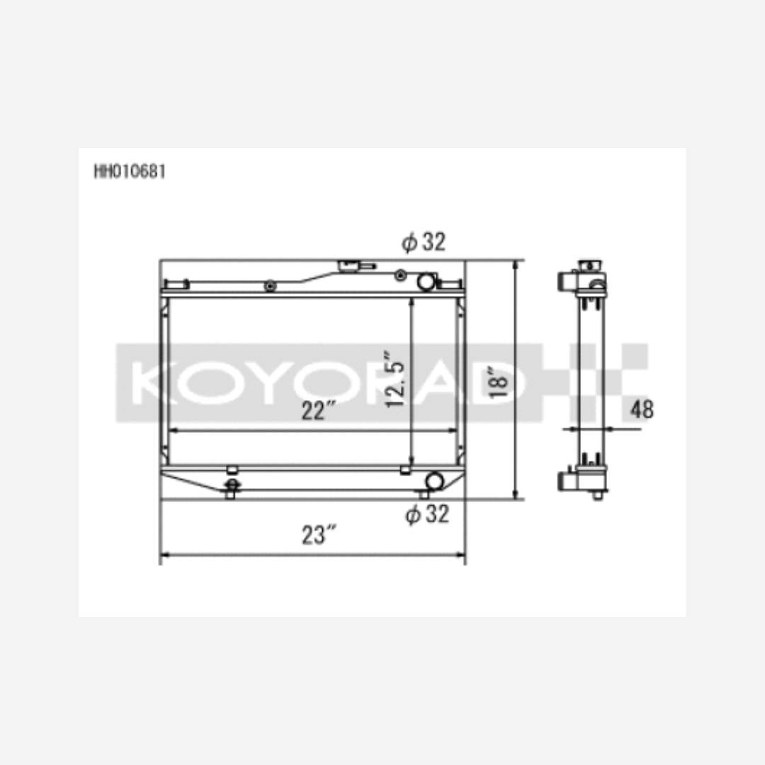 84-87 | Toyota Corolla GT-S 1.6L 4AGE AE86 | Radiator