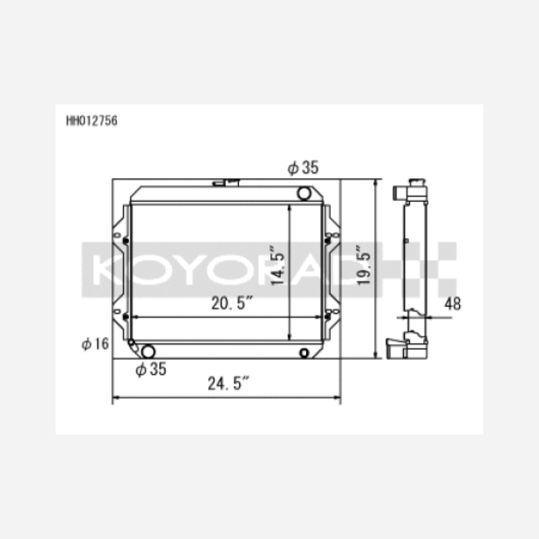 76-77 | Toyota Celica 2.2L I4 (MT) | Radiator