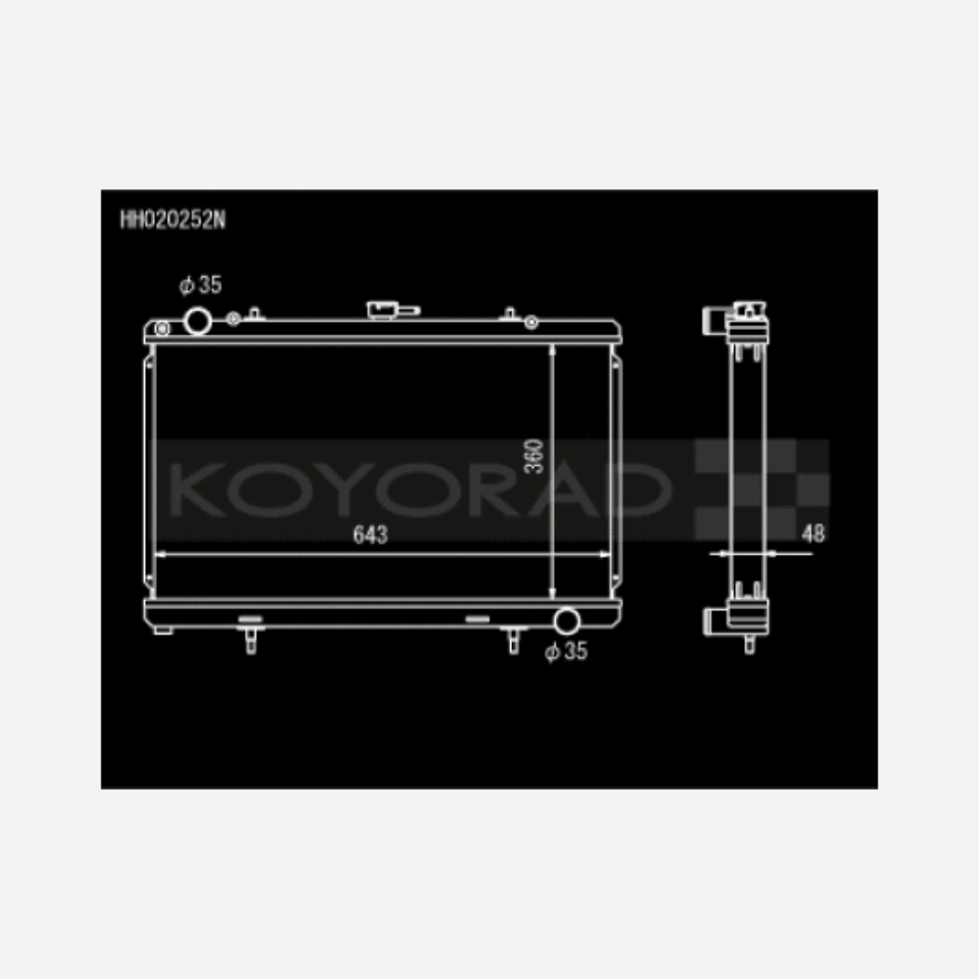 89-94 | Nissan 180SX/Silvia S13 SR20DET (MT) | N-FLO (Dual Pass) Radiator