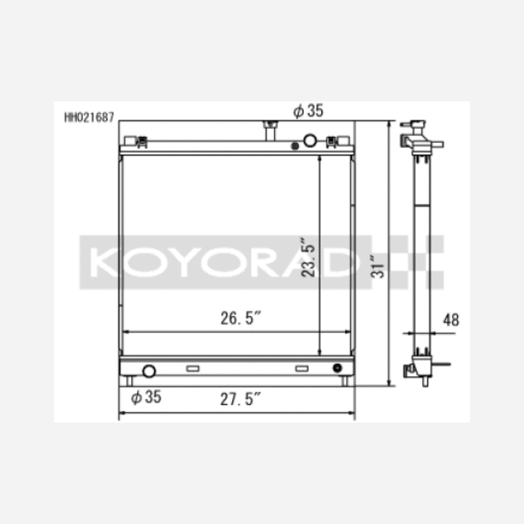 04-13 | Nissan Titan / Armade / QX56 5.6L V8 (Req. Trans Cooler) | Radiator