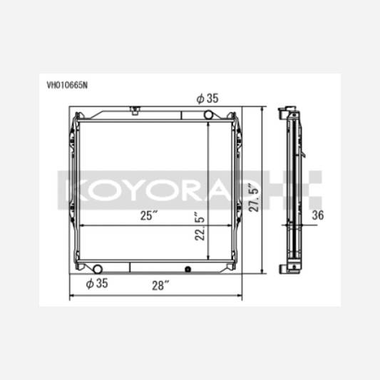 96-02 | Toyota 4Runner 2.7L / 3.4L w/ 5MT | Radiator (Requires Cap PN SK-C13)