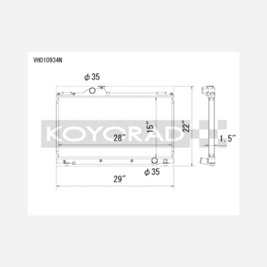 01-05 | Lexus IS300 (w/ Manual Transmission)| Racing Radiator