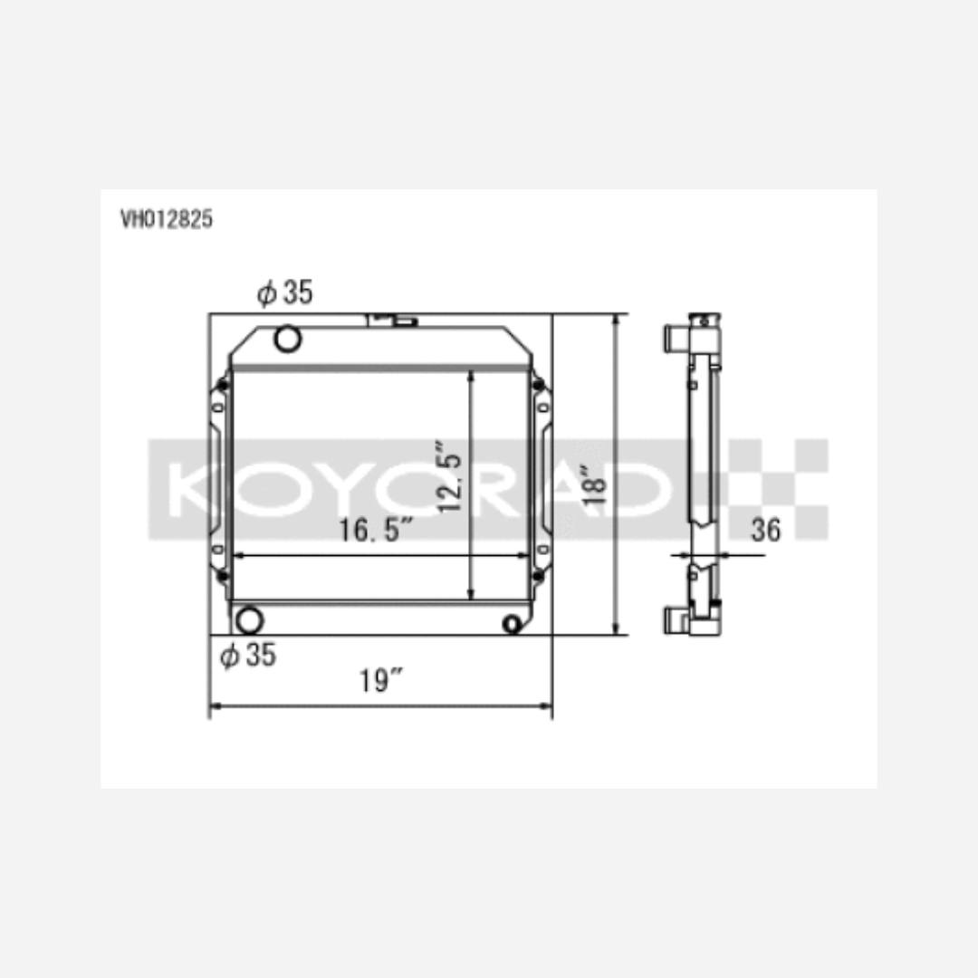 71-74 | Toyota Corolla 1.6L TE27 / TE28 / TS21 Manual | Radiator