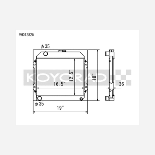71-74 | Toyota Corolla 1.6L TE27 / TE28 / TS21 Manual | Radiator