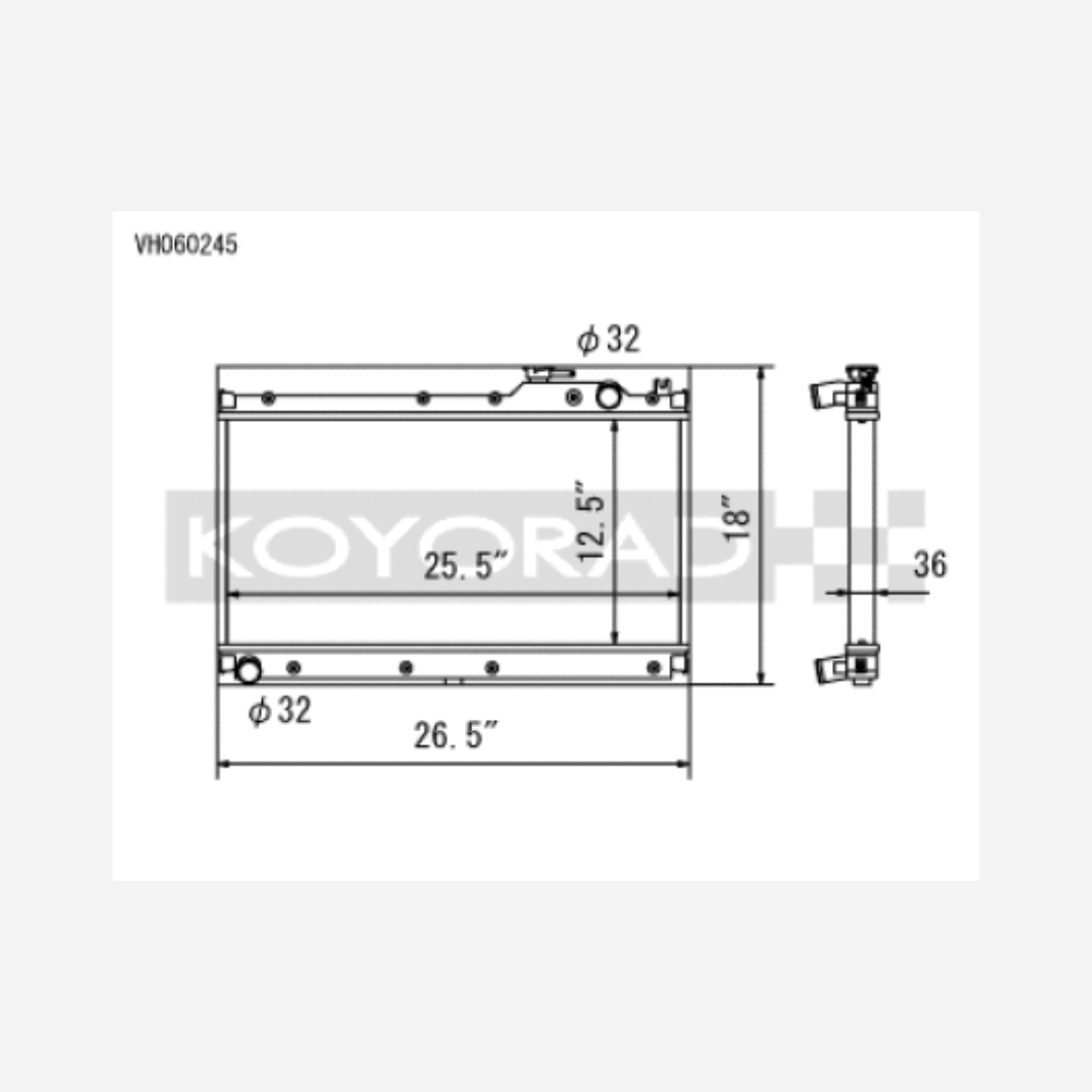 89-97 | Mazda MX-5 Miata 1.6/1.8L (MT) | Radiator